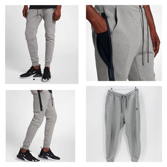 Nike Gray Tech Fleece Joggers - Picture 1 of 9